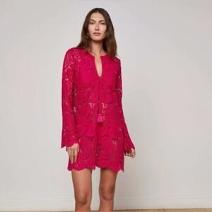 L'AGENCE Ansley Cover-Up Dressing Fuscia